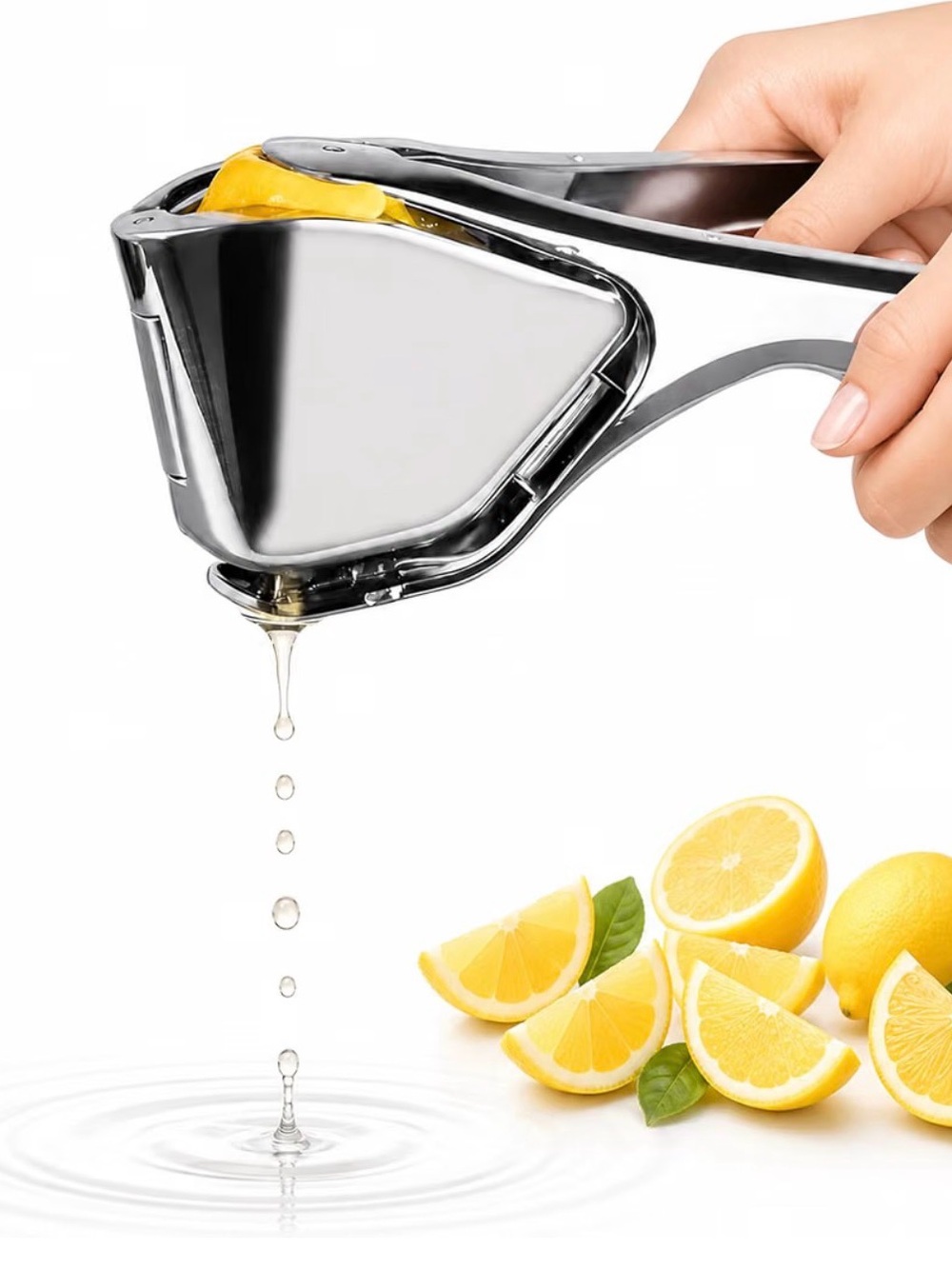Handheld Lemon Juicer - Silver